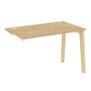 Onix Wood Стол-приставка OW.SPR-2.7 Тиквуд Светлый/Дуб Светлый/Металл Белый 1180*720*750