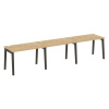 Onix Wood Рабочая станция OW.RS-3.2.7 Тиквуд Светлый/Дуб Темный/Металл Антрацит 3540*720*750