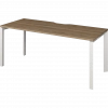Стол на металлокаркасе НТМП.П-160 Дуб сафари/Белый 1600x730x750 Аргентум-МП
