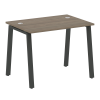Metal System Стол письменный на А-образном м/к БА.СП-1 Вяз Благородный/Металл Антрацит 1000*720*750