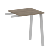Metal System Приставной элемент на А-образном м/к БА.ПР-1 Вяз Благородный/Металл Серый 600*600*750
