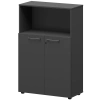 Шкаф средний с нишей СМШ38.28F Графит 792x380x1190 Кортез