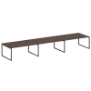 Metal System Quattro Перег. стол (3 столешницы) на О-оразном м/к 40БО.ПРГ-3.5 Венге Цаво/Металл Антр