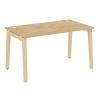 Onix Wood Стол письменный OW.SP-3.8 Тиквуд Светлый/Дуб Светлый/Металл Белый 1380*800*750