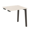 Onix Wood Стол-приставка OW.SPR-0.7 Денвер Светлый/Дуб Темный/Металл Антрацит 780*720*750