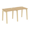 Onix Wood Рабочая станция OW.RS-2.0.7 Тиквуд Светлый/Дуб Светлый/Металл Белый 1560*720*750
