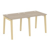 Onix Wood Рабочая станция OW.RS-2.0.8 Дуб Аттик/Дуб Светлый/Металл Белый 1560*800*750