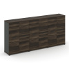 Concept Шкаф 3 широкие секции, 3 ниши CN.STS-336 A Дуб Мали/Антрацит/Металл Антрацит 2500*420*1186
