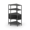 Shelf System Односекционный угловой стеллаж четырехярусный SN.STMU-411 Антрацит/Металл Антрацит 810*
