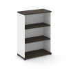 Concept Стеллаж 1 широкая секция, 3 ниши CN.STS-310 Дуб Мали/Белый Бриллиант/Металл Черный 836*420*1