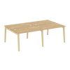 Onix Wood Рабочая станция OW.D.RS-4.2.7 Тиквуд Светлый/Дуб Светлый/Металл Белый 2360*1475*750