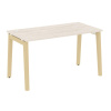 Onix Wood Стол письменный OW.SP-3.7 Денвер Светлый/Дуб Светлый/Металл Белый 1380*720*750