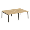 Onix Wood Рабочая станция OW.D.RS-4.2.8 Тиквуд Светлый/Дуб Темный/Металл Антрацит 2360*1635*750
