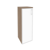 Onix Шкаф средний узкий левый O.SU-2.4 R (L) white Дуб Аризона/Стекло White 400*420*1207