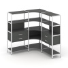 Shelf System Трехсекционный угловой стеллаж четырехярусный с ящиками SN.STMU-431 Антрацит/Металл Бел