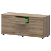 Греденция НТ-350 Дуб сафари 1350x445x670 Аргентум