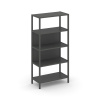 Shelf System Односекционный стеллаж четырехярусный SN.STM-411 Антрацит/Металл Антрацит 810*400*1613