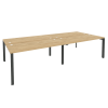 Onix Рабочая станция на П-образном м/к O.MP-D.RS-4.4.7 Тиквуд Светлый/Металл Антрацит 3160*1475*750