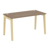 Onix Wood Стол письменный OW.SP-3.7 Дуб Аризона/Дуб Светлый/Металл Белый 1380*720*750