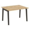 Onix Wood Стол переговорный (1 столешница) OW.PRG-1.2 Тиквуд Светлый/Дуб Темный/Металл Антрацит 1180