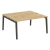 Onix Wood Рабочая станция OW.D.RS-2.4.7 Тиквуд Светлый/Дуб Темный/Металл Антрацит 1580*1475*750