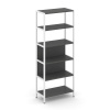 Shelf System Односекционный стеллаж пятиярусный SN.STM-511 Антрацит/Металл Белый 810*400*1980