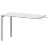 Бриф-приставка на металлокаркасе АМ-120.60 Белый/Белый 1200x600x760 Арго-М