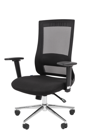 Кресло для персонала CHAIRMAN 500 ЛЮКС (LUX) Б/П черный