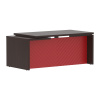 Стол руководителя TLCT 189(R) Венге Магия Z/Красный 1800х900х750 TORR LUX