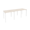 Onix Рабочая станция на П-образном м/к O.MP-RS-3.0.7 Денвер Светлый/Металл Белый 2340*720*750