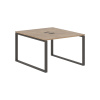 Стол 2-х местный EQWST 1113 Дуб Денвер светлый/Мокко 1160х1346х750 EDIS