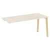 Onix Wood Стол-приставка OW.SPR-4.7 Денвер Светлый/Дуб Светлый/Металл Белый 1580*720*750