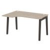 Onix Wood Стол эргономичный левый OW.SA-2 (L) Дуб Аттик/Дуб Темный/Металл Антрацит 1380*980*750 (720