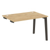 Onix Wood Стол-приставка OW.SPR-2.8 Тиквуд Светлый/Дуб Темный/Металл Антрацит 1180*800*750
