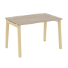 Onix Wood Стол письменный OW.SP-2.8 Дуб Аттик/Дуб Светлый/Металл Белый 1180*800*750
