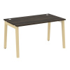 Onix Wood Стол письменный OW.SP-3.8 Дуб Мали/Дуб Светлый/Металл Белый 1380*800*750
