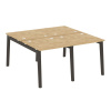 Onix Wood Рабочая станция OW.D.RS-4.0.8 Тиквуд Светлый/Дуб Темный/Металл Антрацит 1560*1635*750