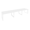 Onix Стол переговорный O.MO-PRG-3.3 Белый Бриллиант/Металл Белый 4140*980*750