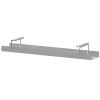 Кабель-канал для двойных бенчей MKZ-0180.Ф Металлик 1600x160x110 Смарт