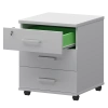 Тумба подкатная с центральным замком СМТ-3ПЦ Белый 434x450x620 Смарт