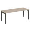 Onix Wood Direct Стол руководителя OW.SRR-6.8 Дуб Аттик/Дуб Темный/Металл Антрацит 1980*800*750