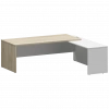 Стол руководителя правый KZP-22R Кронберг/Белый 2200x2000x750 Кортез