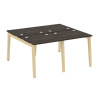 Onix Wood Рабочая станция OW.D.RS-4.0.7 Дуб Мали/Дуб Светлый/Металл Белый 1560*1475*750
