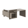 Стол СФ-531222 Дрифтвуд /Бетон чикаго темно-серый 1800х1798х840 WOOD&STONE