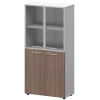 Шкаф высокий комб. СМШ48.28F.28RS(Б) Темный шимо/Белый 792x362x1595 Кортез