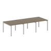 Metal System Quattro Переговорный стол (3 столешницы) на П-оразном м/к 50БП.ПРГ-3.1 Вяз Благородный/