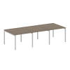 Metal System Quattro Переговорный стол (3 столешницы) на П-оразном м/к 40БП.ПРГ-3.1 Вяз Благородный/