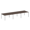 Metal System Quattro Переговорный стол (3 столешницы) на П-оразном м/к 50БП.ПРГ-3.3 Венге Цаво/Метал