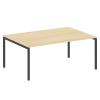 Metal System Quattro Переговорный стол (1 столешница) на П-образном м/к 40БП.ПРГ-1.5 Акация Лорка/Ме