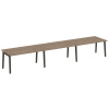 Onix Wood Стол переговорный (3 столешницы) OW.PRG-3.4 Дуб Аризона/Дуб Темный/Металл Антрацит 4740*98